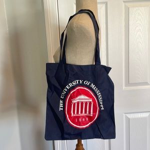 The University of Mississippi tote bag Red white blue